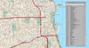 Chicago IL Map - 120 square miles - with Local Streets