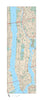 Manhattan Island Adobe Illustrator Vector Map File - 65 square miles - with Local Streets