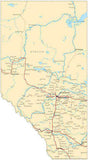 Alberta Province Map - Fit-Together Style