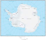 Antarctica Terrain map in Adobe Illustrator vector format and more ANTARC-952829