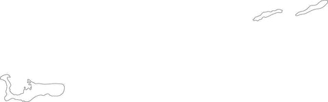 Digital Cayman Islands map in Adobe Illustrator EPS vector format