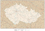 Poster Size Czech Republic Map