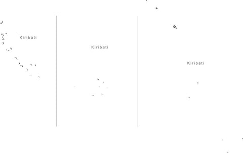 Digital Black & White Kiribati map in Adobe Illustrator EPS vector format