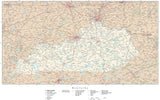 Detailed Kentucky Digital Map with County Boundaries, Cities, Highways, and more