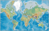 Digital World Terrain map in Adobe Illustrator vector format with Terrain MC-EUR-DE5257
