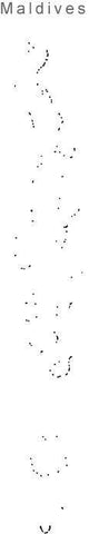 Digital Black & White Maldives map in Adobe Illustrator EPS vector format