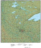 Digital Minnesota Terrain map in Adobe Illustrator vector format with Terrain MN-USA-942200