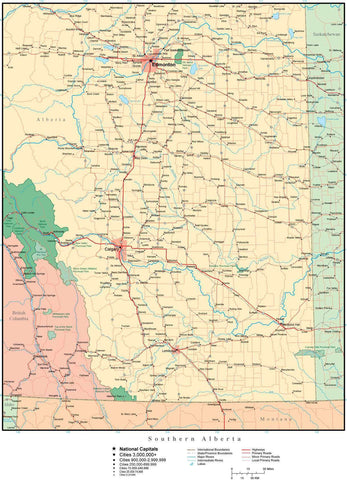 Southern Alberta Map