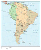 South America Map with Time Zones