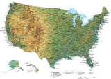 Digital USA Terrain map in Adobe Illustrator vector format with Terrain USA-XX-242125