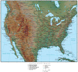 USA Region Terrain map in Adobe Illustrator vector format with Photoshop terrain image USA-XX-952851