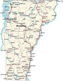 Vermont State Map - Cut Out Style - Fit Together Series