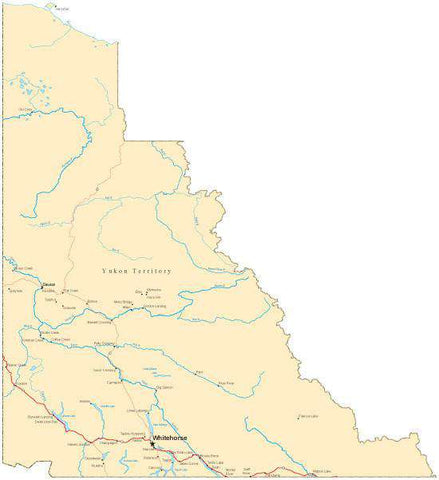 Yukon Territory Map - Fit Together Style