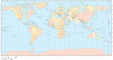 World Map with Time Zones