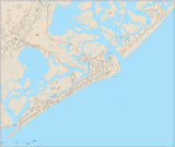 Atlantic City NJ Map with Local Streets