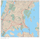 Bronx, New York City Map - 81 square miles - with Local Streets