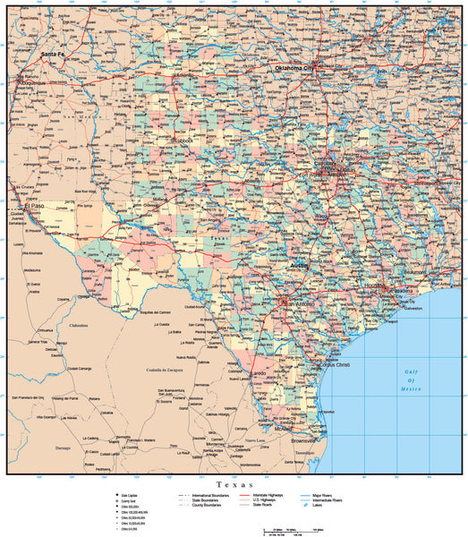 North Texas County Map With Cities North Texas County Map With Cities