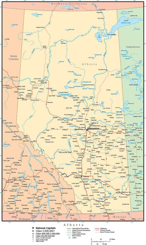 Alberta Province Map