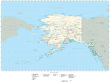 Detailed Alaska Digital Map with County Boundaries, Cities, Highways, and more