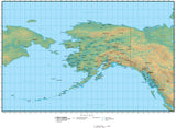Digital Alaska Terrain map in Adobe Illustrator vector format and more AK-USA-942236