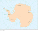 Digital Antarctica Single Color Map