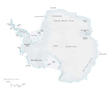 Antarctica Terrain map in Adobe Illustrator vector format and more ANTARC-542840