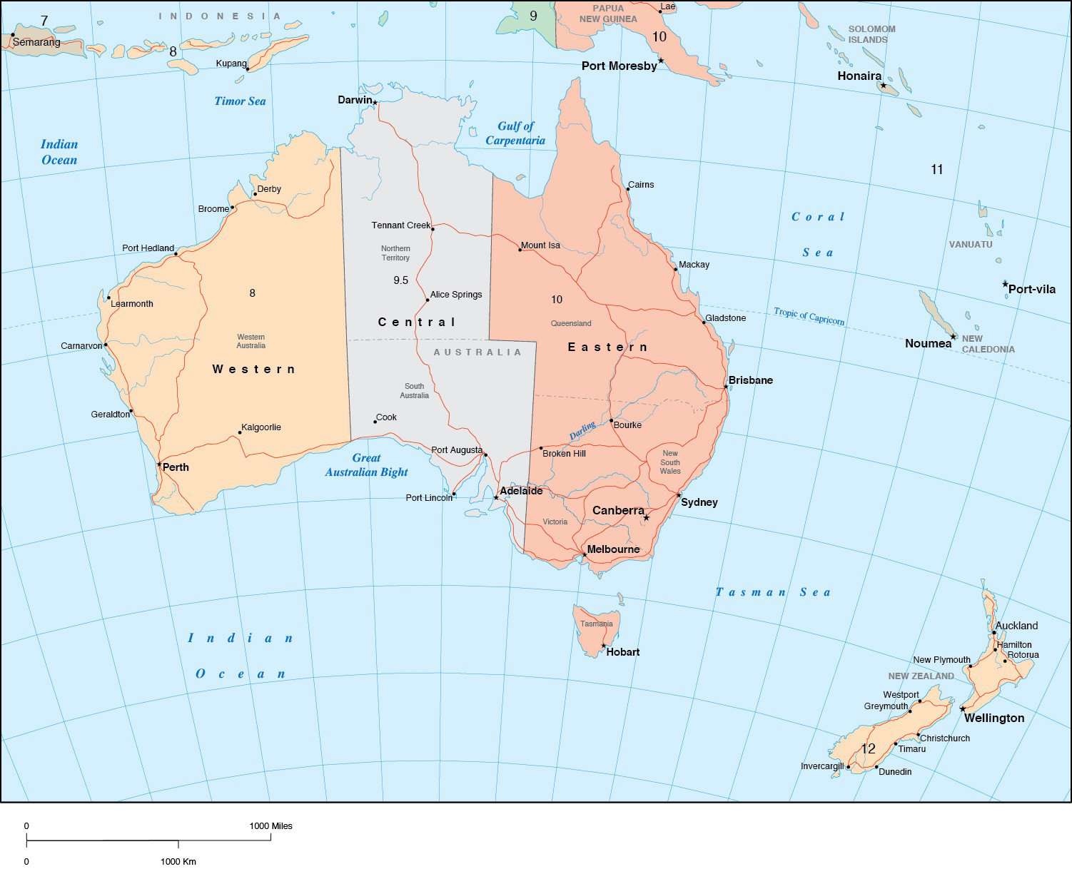 Разница времени сидней. Часовые пояса Австралии. Часовые пояса Австралии на карте. Временные пояса Австралии. Часовые пояса Австралии и новой Зеландии.