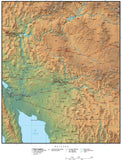 Digital Arizona Terrain map in Adobe Illustrator vector format and more AZ-USA-942210