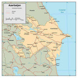 Azerbaijan Page Size Digital Map