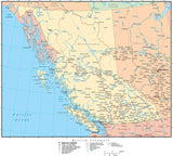 British Columbia Province Map