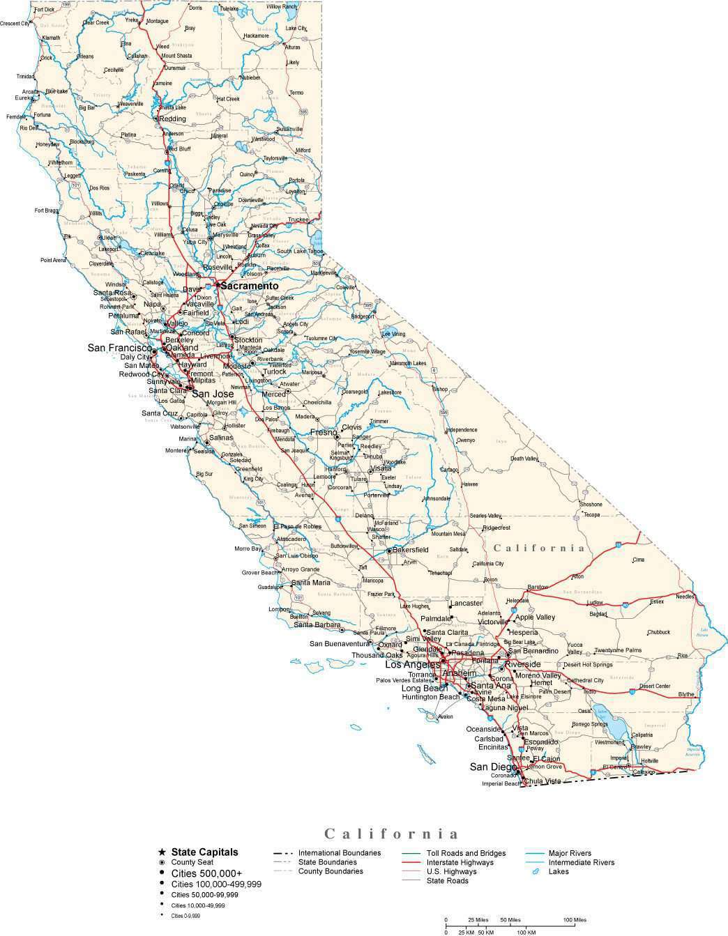 Maps of California