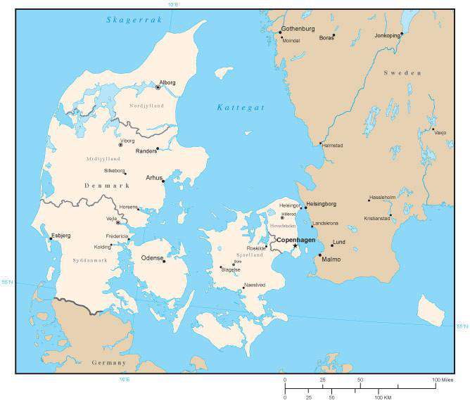 Denmark Map with Region Areas and Capitals in Adobe Illustrator Format denmark-map-with-region-areas-and-capitals-in-adobe-illustrator-format
