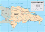 Digital Dominican Republic map in Adobe Illustrator vector format