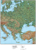 Eastern Europe in Adobe Illustrator vector format with Photoshop terrain image E-EURO-952801