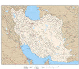 High Detail Iran Map