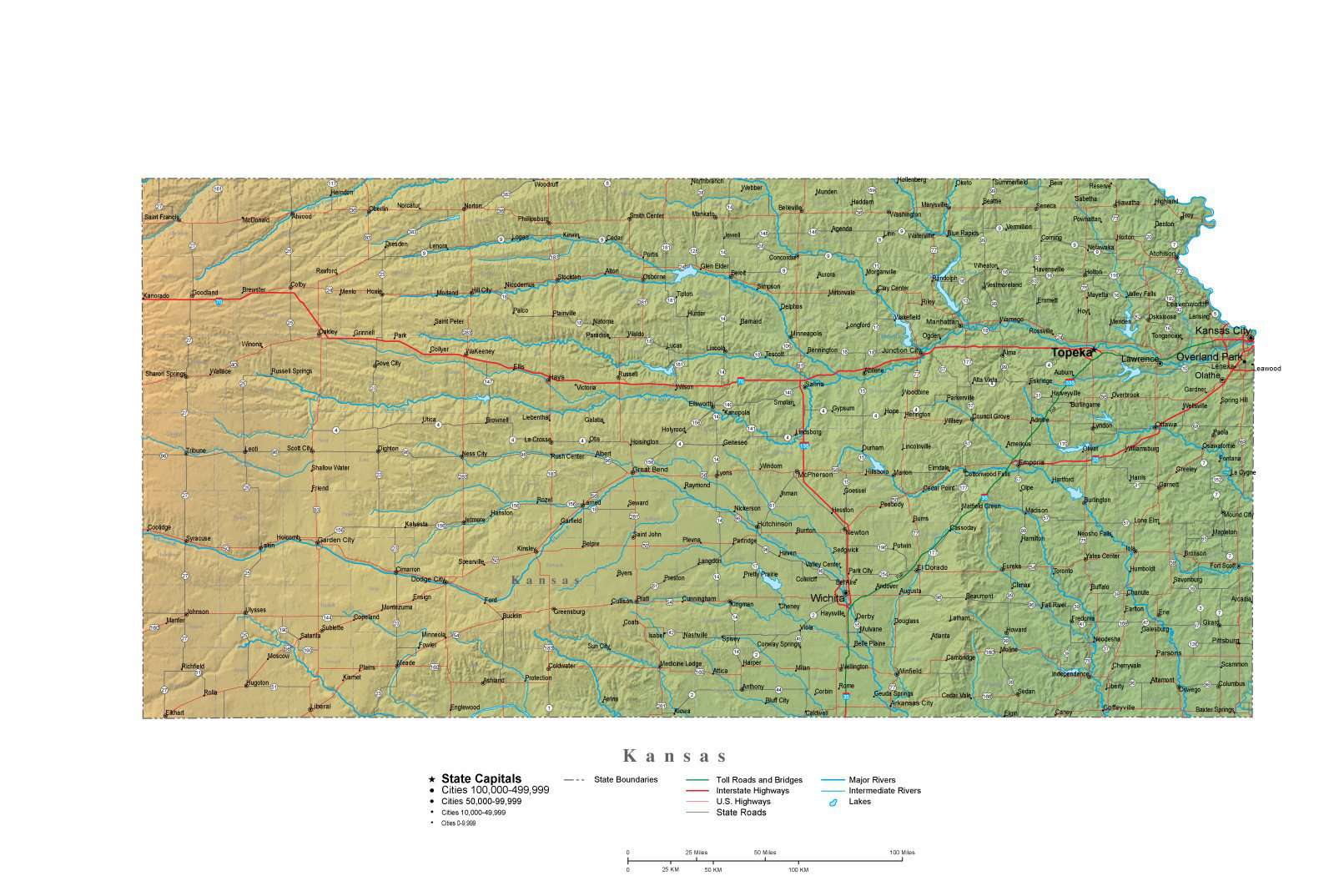 Map Of Kansas Rivers Kansas Map Rivers