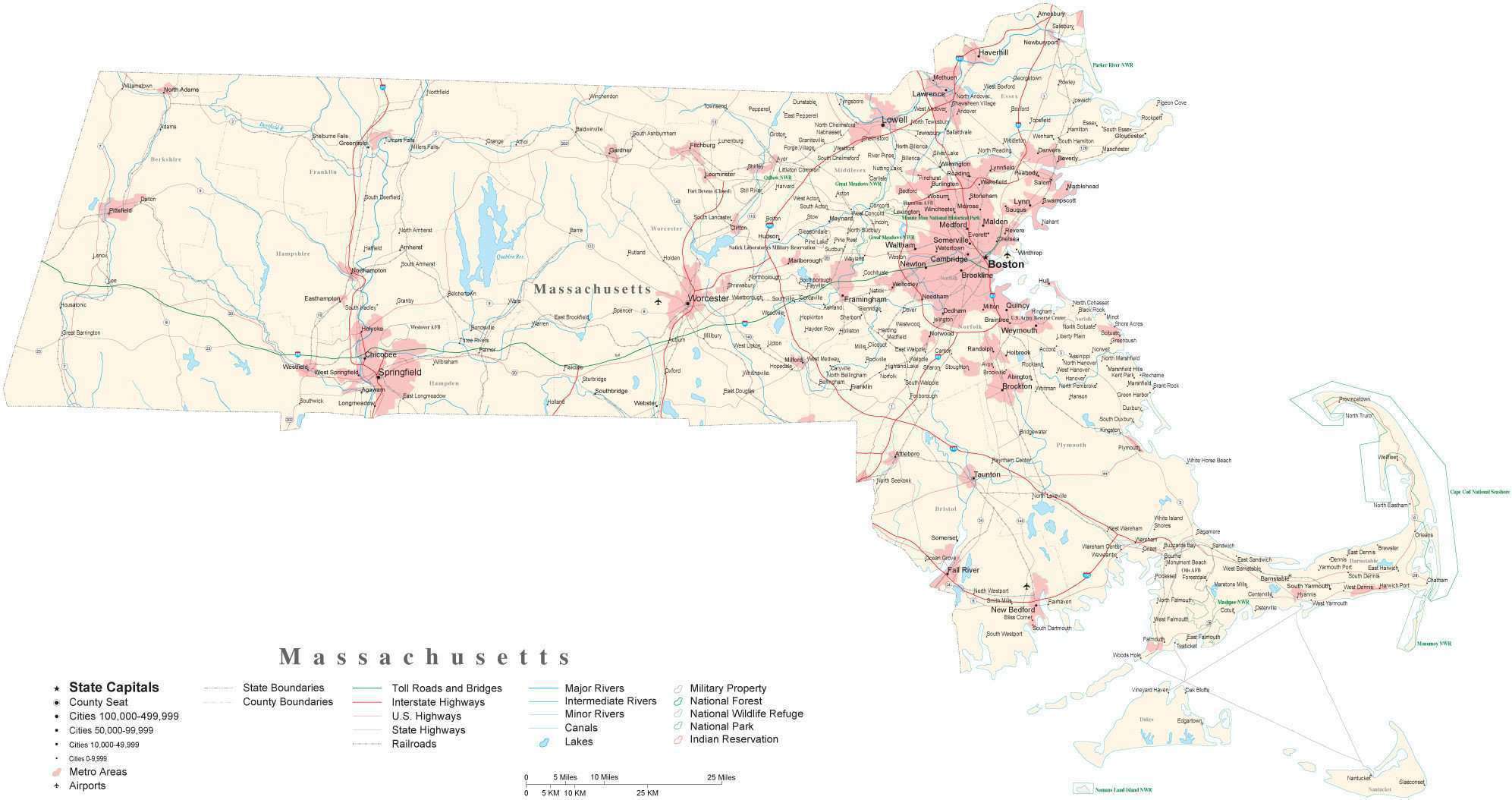 Map of North Hanson, MA, Massachusetts