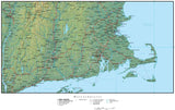 Digital Massachusetts Terrain map in Adobe Illustrator vector format with Terrain MA-USA-942208