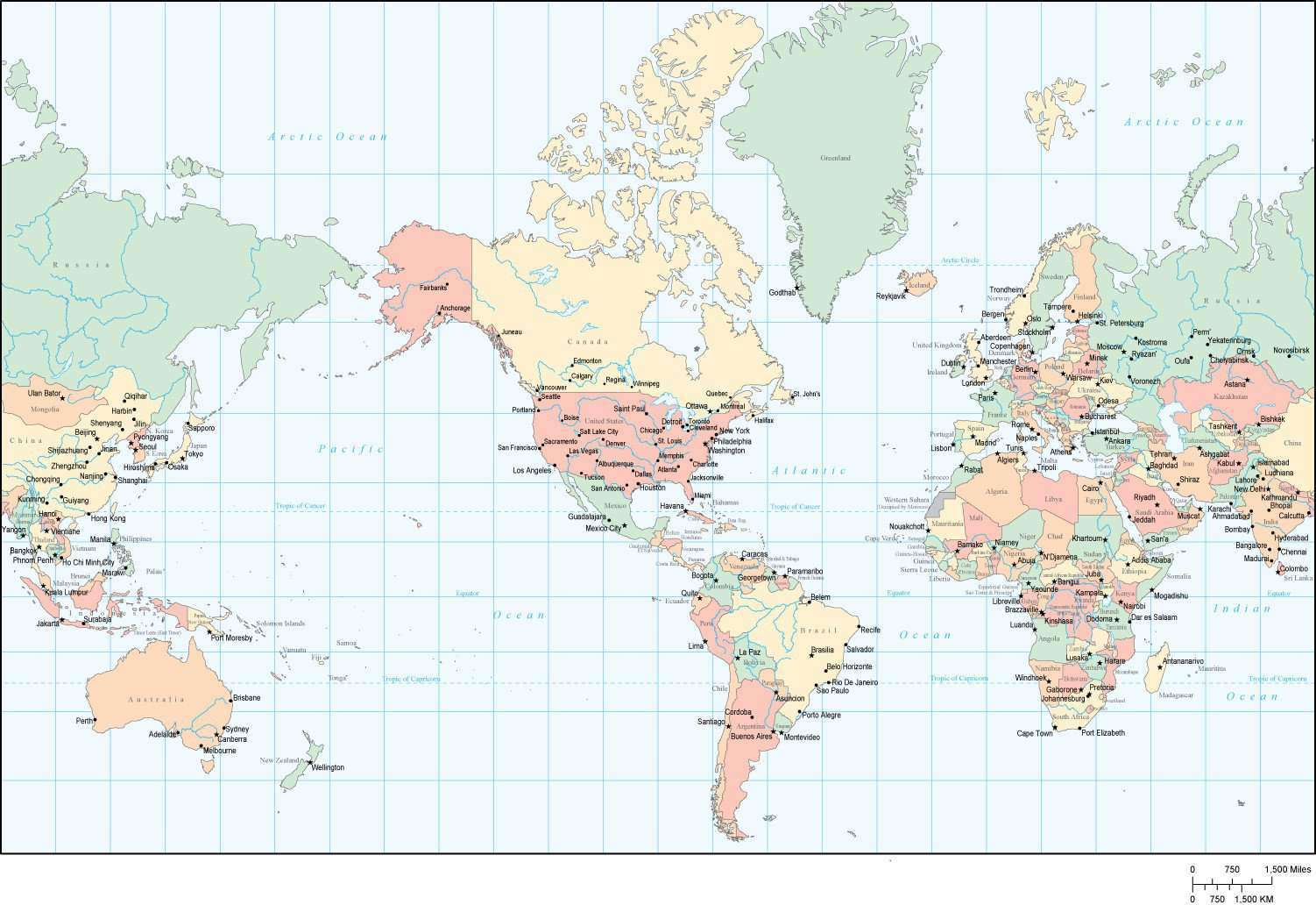 All Rever Map Country Political Map Of World With Countries And Capitals