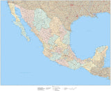Mexico Map - 25 x 31 Inches - Poster Size with States
