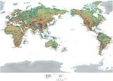 Digital Miller World Terrain map in Adobe Illustrator vector format with Terrain MILLER-545329