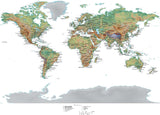 Digital Miller World Terrain map in Adobe Illustrator vector format with Terrain MILLER-545330
