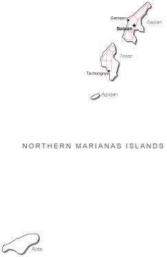 saipan map outline