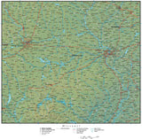 Digital Missouri Terrain map in Adobe Illustrator vector format with Terrain MO-USA-942198