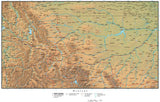 Digital Montana Terrain map in Adobe Illustrator vector format with Terrain MT-USA-942201