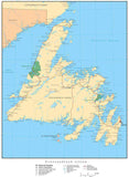 Newfoundland Island Map