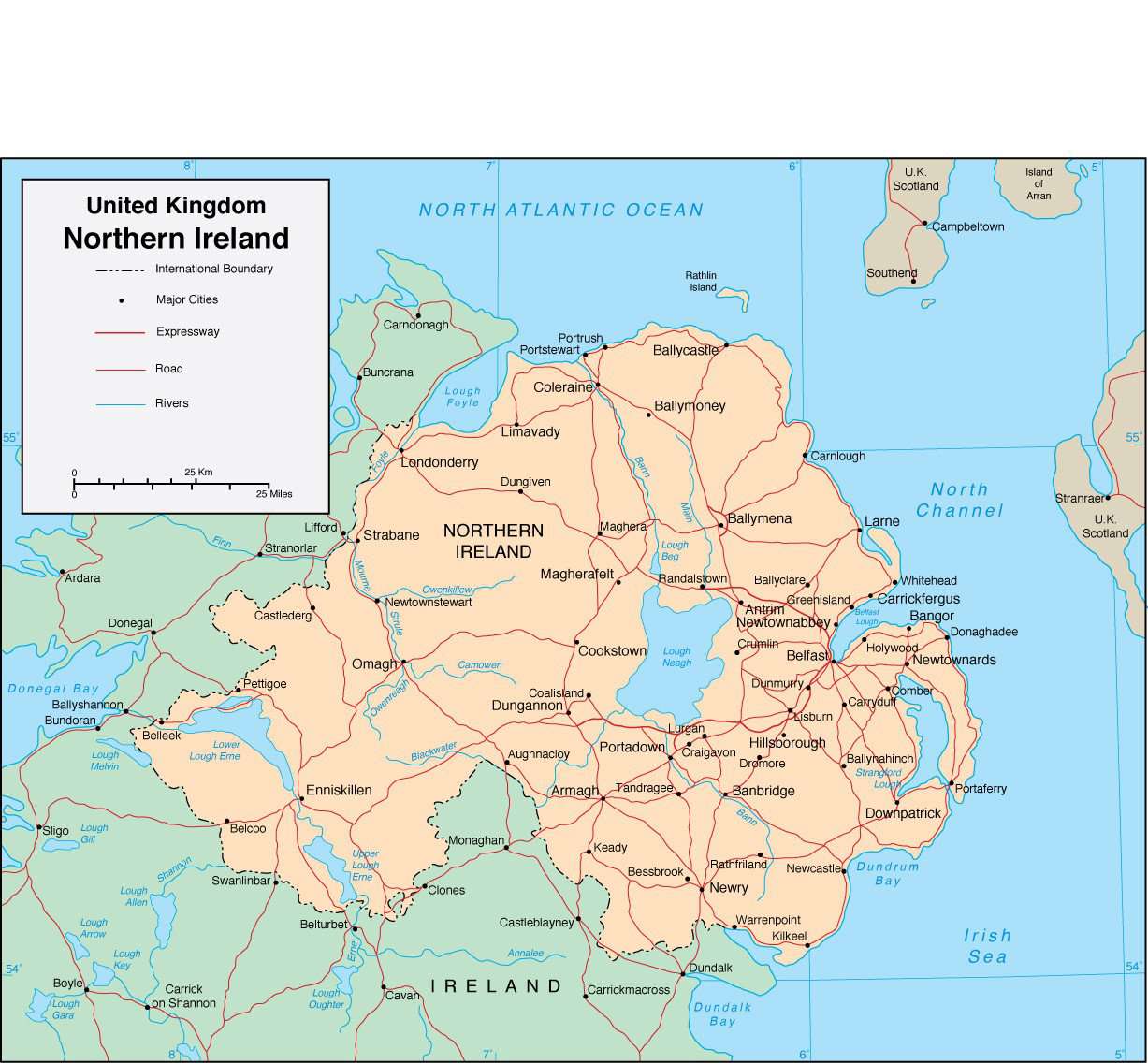 vector　Ireland　map　Illustrator　format　in　Northern　Digital　Adobe