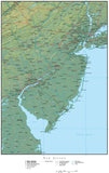 Digital New Jersey Terrain map in Adobe Illustrator vector format with Terrain NJ-USA-942233