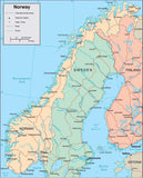 Norway Page Size Digital Map