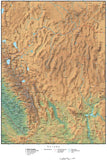 Digital Nevada Terrain map in Adobe Illustrator vector format with Terrain NV-USA-942193